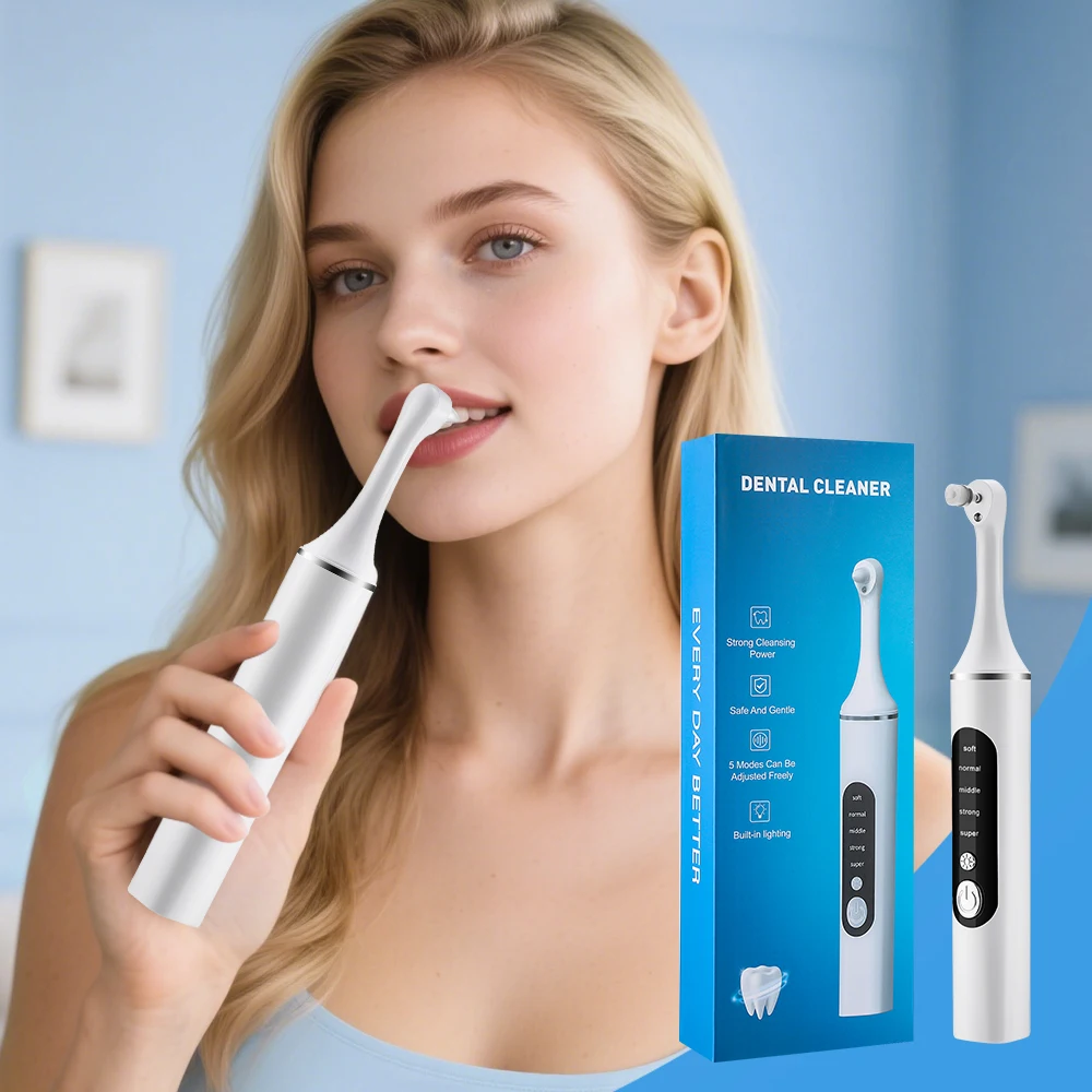 Teeth Whitening Brush - Polisseuse électrique pour dents, nettoyeur de