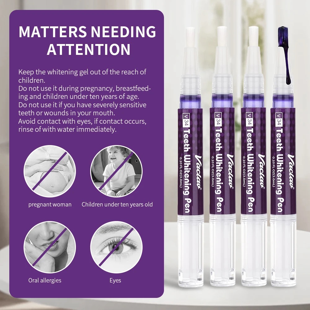 Vaclav V34 stylo gel de blanch - Teeth Whitening Singapore avis et prix
