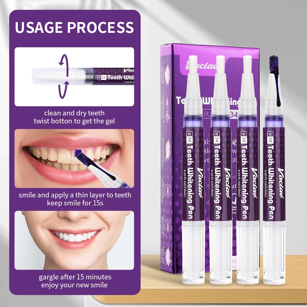 Vaclav V34 stylo gel de blanch - Teeth Whitening Singapore avis et prix